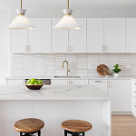 Подвесной светильник с белым стеклянным конусным плафоном Alora Mood варинант исполнения - 13 | Loft Concept в Твери