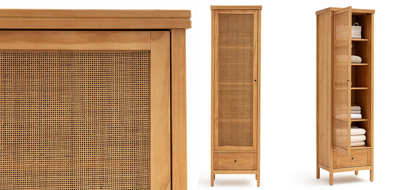 Шкаф Niels Wicker Cupboard Шкаф Niels Wicker Cupboard - Loft-Concept в Твери