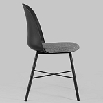 Стул из прочного пластика на металлическом основании Anora Black варинант исполнения - 3 | Loft Concept в Твери