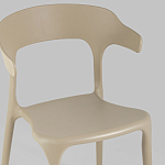 Бежевый стул из прочного PP-пластика JORIS варинант исполнения - 7 | Loft Concept в Твери