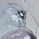 Люстра каскадная с 9-ю разноцветными стеклянными плафонами Kaleido варинант исполнения - 11 | Loft Concept в Твери