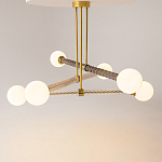 Люстра со стеклянными вставками Helios варинант исполнения - 2 | Loft Concept в Твери