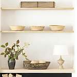 Настольная лампа деревянная с белым абажуром Wooden Table Lamp варинант исполнения - 6 | Loft Concept в Твери