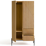 Шкаф с геометрическим рисунком на дверцах Anders Light Wood варинант исполнения - 3 | Loft Concept в Твери