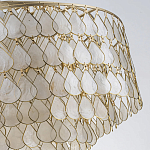 Люстра многоярусная с декором из натуральной морской ракушки Iridescent Light варинант исполнения - 8 | Loft Concept в Твери