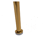 Стул велюровый хаки на золотистых металлических ножках Vendramin Chair варинант исполнения - 6 | Loft Concept в Твери