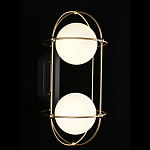 Бра настенное с 2 белыми плафонами Karina варинант исполнения - 2 | Loft Concept в Твери