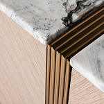 Тумба под телевизор с мраморной столешницей Uniqueness Marble варинант исполнения - 3 | Loft Concept в Твери