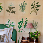 Обои ручная роспись Botanical Studies Linnaeus colourway варинант исполнения - 5 | Loft Concept в Твери