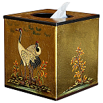Салфетница в стиле Шинуазри Chinoiserie Gold Garden Tissue Box варинант исполнения - 1 | Loft Concept в Твери