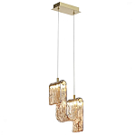 Подвесной светильник волнистой формы из фактурного стекла Wave варинант исполнения - 3 | Loft Concept в Твери