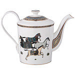 Чайный сервиз из фарфора с изображением лошадей на 6 персон 15 предметов Porcelain Horse Set  варинант исполнения - 2 | Loft Concept в Твери