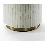Круглый приставной столик с инкрустацией RADIAL BONE INLAY SIDE TABLE варинант исполнения - 2 | Loft Concept в Твери
