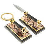 Настольный письменный набор из яшмы Manager Organizer варинант исполнения - 9 | Loft Concept в Твери