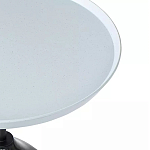 Кофейный столик с круглой столешницей и мраморным основанием Steel Reliability варинант исполнения - 4 | Loft Concept в Твери