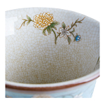 Ваза из голубого фарфора с бронзовыми элементами Blue Garden варинант исполнения - 4 | Loft Concept в Твери