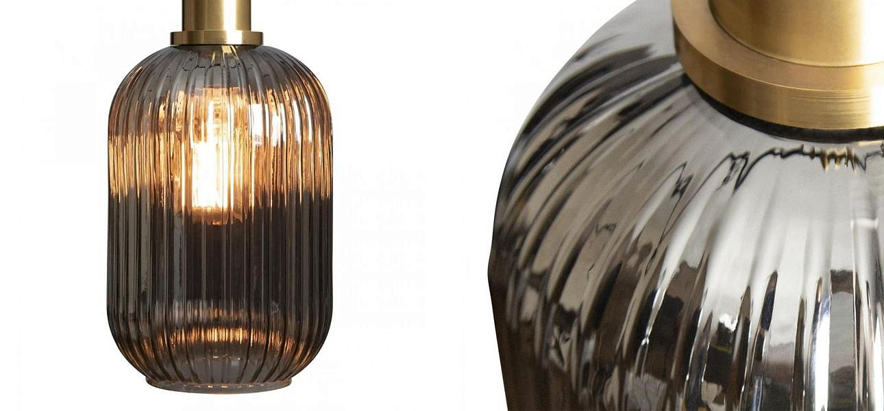 Подвесной светильник Ferm Living chinese lantern Smoke Gold 39 см - Loft-Concept в Твери