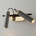 Бра с двумя цилиндрическими плафонами на магнитном креплении Bronze Concert варинант исполнения - 1 | Loft Concept в Твери