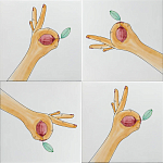 Плитка дизайнерская с рисунком Лимон варинант исполнения - 1 | Loft Concept в Твери