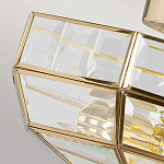 Потолочный светильник шестигранной формы с прозрачными стеклянным плафоном Elstead Lighting варинант исполнения - 12 | Loft Concept в Твери