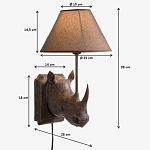 Бра Носорог Rhinoceros варинант исполнения - 7 | Loft Concept в Твери