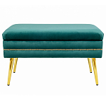 Мягкая банкетка с зоной для хранения Casket Green варинант исполнения - 1 | Loft Concept в Твери