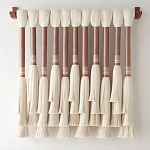 Плетеное настенное украшение с кистями Caballo Wall Hanging варинант исполнения - 3 | Loft Concept в Твери