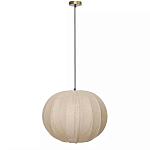 Подвесной светильник с бежевым тканевым абажуром Modern Textured Table Lamp варинант исполнения - 1 | Loft Concept в Твери