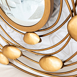 Зеркало в круглой раме украшенной раковинами с жемчугом Pearl in the Gleam варинант исполнения - 3 | Loft Concept в Твери