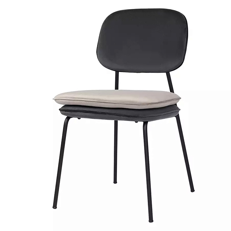 Стул с мягкой обивкой из велюра Soft Velor Chair Мульти Бежевый Стул с мягкой обивкой из велюра Soft Velor Chair Мульти Бежевый в Твери | Loft Concept