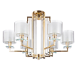 Люстра с 6-ю цилиндрическими плафонами из стекла Laurent варинант исполнения - 1 | Loft Concept в Твери