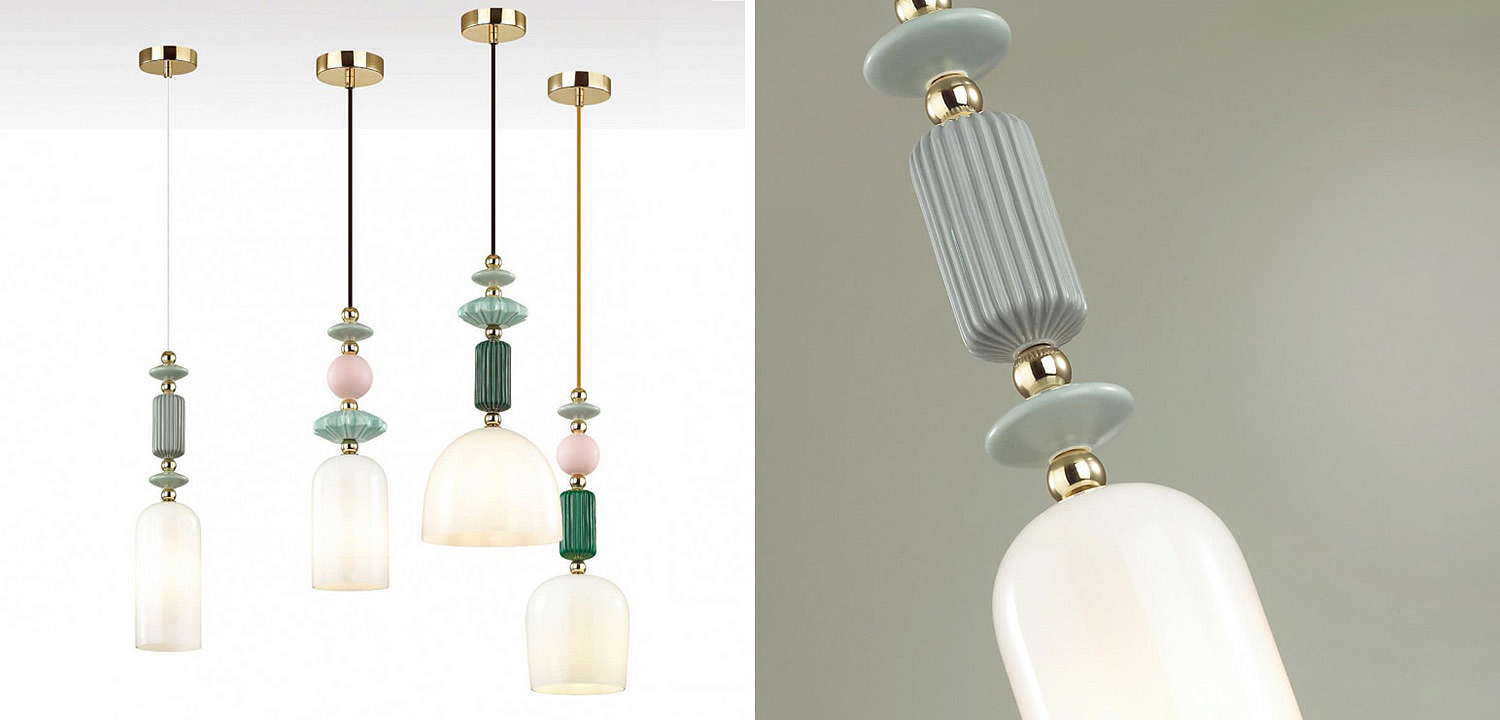 Подвесной светильник Iris hanging lamp gray Подвесной светильник Iris hanging lamp gray - Loft-Concept в Твери