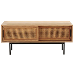 ТВ-тумба из дуба и плетеного ротанга Wicker Chasey TV Stand варинант исполнения - 1 | Loft Concept в Твери