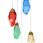 Потолочный светильник с пятью цветными плафонами Soar Colorful Lamp варинант исполнения - 4 | Loft Concept в Твери