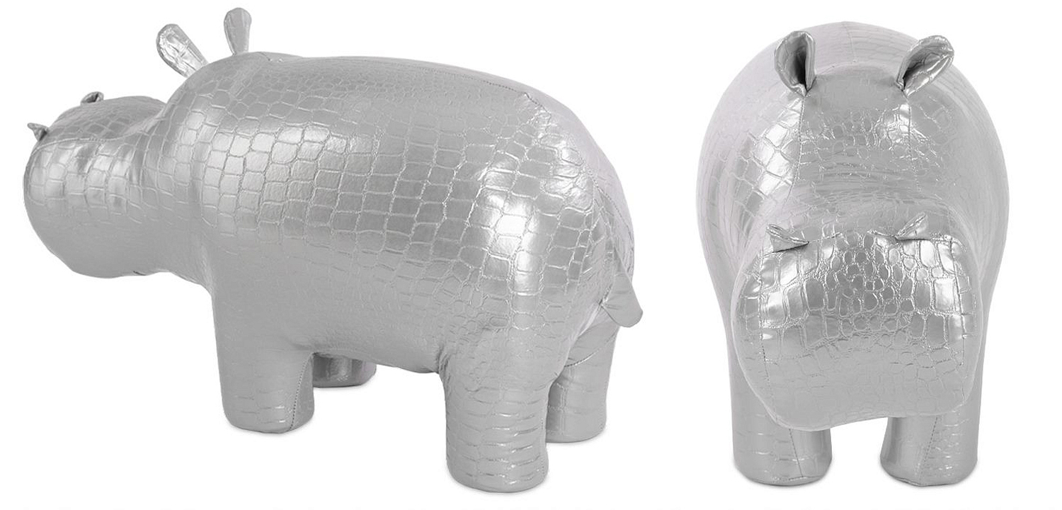 Пуф Бегемот Poof Hippo silver Пуф Бегемот Poof Hippo silver - Loft-Concept в Твери