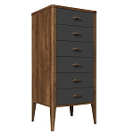 Комод из массива бука с 6-ю ящиками Tasteful Furniture варинант исполнения - 1 | Loft Concept в Твери