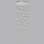 Люстра каскадня с 27-ю прозрачными шарообразными подвесами Bubbles Bocci варинант исполнения - 5 | Loft Concept в Твери