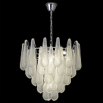 Люстра с подвесками из рифленного стекла в форме капель Textured Glass Chandelier варинант исполнения - 13 | Loft Concept в Твери