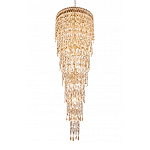 Люстра многоярусная каскадная с хрустальными подвесками Roul Crystal Light варинант исполнения - 5 | Loft Concept в Твери