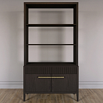 Стеллаж Primo с ящиками Темный орех варинант исполнения - 1 | Loft Concept в Твери