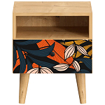 Прикроватная тумба с изображением на ящике Elise Nightstand варинант исполнения - 9 | Loft Concept в Твери