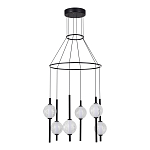 Люстра светодиодная с 6-ю сферическими стеклянными плафонами Splatter варинант исполнения - 3 | Loft Concept в Твери