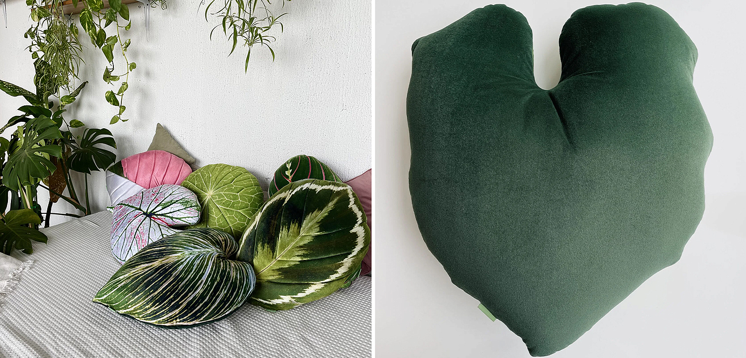 Декоративная подушка Botanical Cushion Philodendron Декоративная подушка Botanical Cushion Philodendron - Loft-Concept в Твери