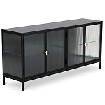 Сервант четырехдверный с рифленым стеклом The Keeper варинант исполнения - 1 | Loft Concept в Твери