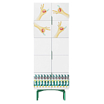 Тумба белая с рисунком Tall Forest Ok White варинант исполнения - 1 | Loft Concept в Твери