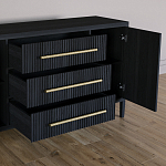 Буфет Primo с тремя ящиками и двумя фасадами Черный дуб варинант исполнения - 4 | Loft Concept в Твери