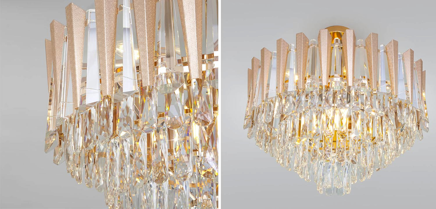 Потолочная люстра Crystal Edge Chandelier Потолочная люстра Crystal Edge Chandelier - Loft-Concept в Твери