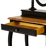 Трельяж черный из массива березы с зеркалом и ящиком Vintage варинант исполнения - 2 | Loft Concept в Твери