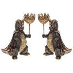 Подсвечник в виде дракона Dragon candlestick Green Gold Brown L or R варинант исполнения - 7 | Loft Concept в Твери