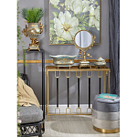 Зеркало с бронзовой подставкой в виде дерева и фарфоровыми птичками на голубом основании Eden Garden варинант исполнения - 3 | Loft Concept в Твери